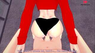 Misato Katsuragi pummeling point of view | Neo Genesis Evangelion | Short