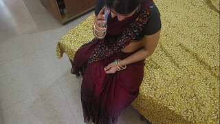 Hot Indian Desi village housewife was gonzo intercourse with dever in clear Hindi chat