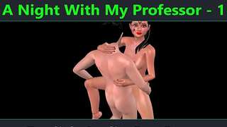 A Night With My Professor Part one - English audio hook-up story - English softcore story