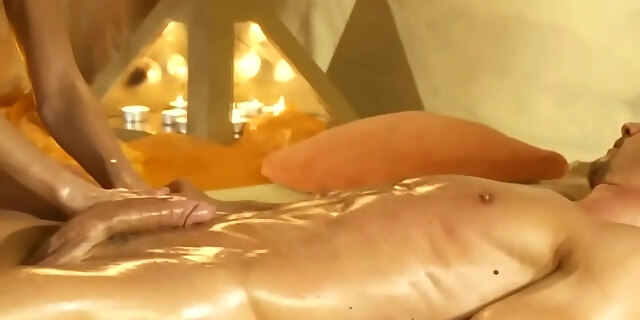 Big Cock Gets Sensual Erotic Massage