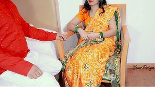 Hot and horny and unsatisfied wife with puny salami spouse with Hindi audio