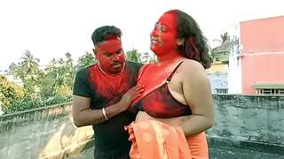 Lucky 18yrs Tamil dude hardcore orgy with 2 Milf Bhabhi!! Best first-timer three-way sex