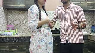 Desi jija sali intercourse Romance in Kitchen INDIAN JIJA SALI SEX WITH DIRTY HINDI TALK HARDCORE SEX