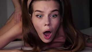 OMG, MY ASS IS TOO TIGHT! Cute 18 Yo Teen STRUGGLES During Painful Anal Fuck - Alina Foxxx