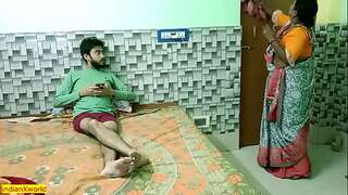 Indian teenager guy pummeling with hot beautiful maid Bhabhi! Uncut homemade hook-up