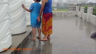 Gorgeous Boobs Indian Bhabhi XXX Fuck After Rain Bath utter Scene