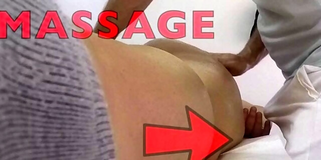 Massage Records Fat Step Mom Touching Masseur Cock
