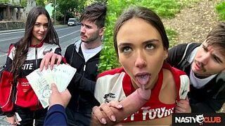 NastyClub - Naughty Vixi Rafi Cheating on Cuck Boyfriend in Outdoor Pickup Scene