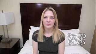 This Blonde 18 Year Old Newcomer is Just Sooooo Damned Wholesome!
