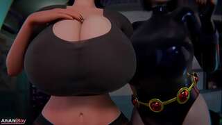 Mavis x Raven - Double Gothic blowjob!