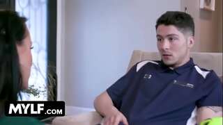 Big Tits Big Ass MILF Reagan Foxx Seduces Her Friends Young StepSon After Soccer Practice