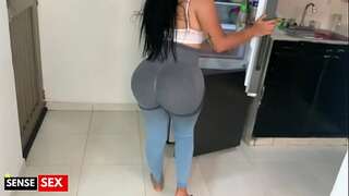 Spying on my stepmother, she catches me filming her but we end up poking before her cheating spouse arrives