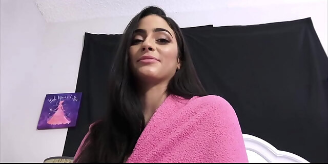Jasmine Vega rosy lingerie