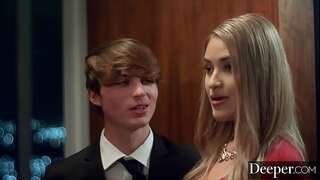 Deeper. Gorgeous gold digger is lured by boyfriend's daddy