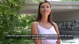 Public Agent Cheating girlfriend Jenifer Jane has super hot facial