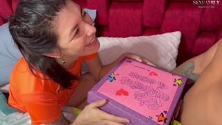 My stepsister is turning 20 years older and I surprise her by concluding in a nice fuck with climaxes