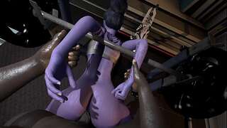 [BBC] Widowmaker deep throat and gargle Overwatch SFM