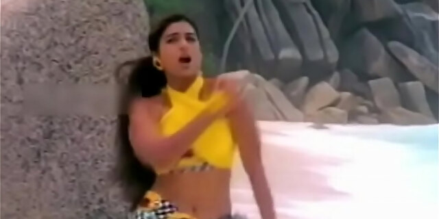 Old Actress Tabu Navel Bite By Actor