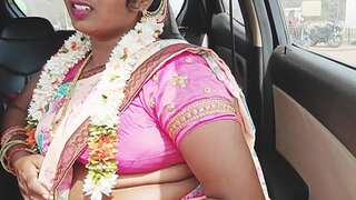Indian stunning saree bhabi camper romance Telugu filthy talks.