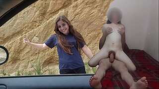 OUCH, IT HURTS! A beautiful and INNOCENT scanty prostitute from Tijuana gives her ass to an old man for financial support, real, not fake.