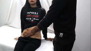 Virgin girl's beaver plumbed by doctor for the very first time