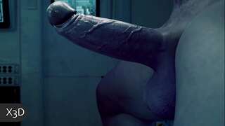 Thanos's Huge Cock Destroys Black Widow's Anus