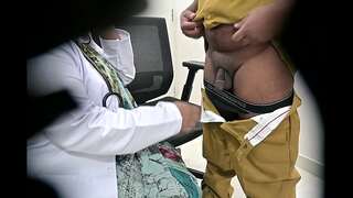 Indian dame Doctor satisfying sexual desire with a local patient caught on hidden camera