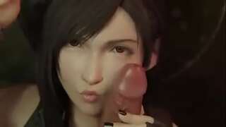 Tifa Lockhart blowjob