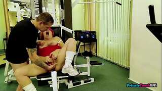 Gym MILF gets fucked by weirdo