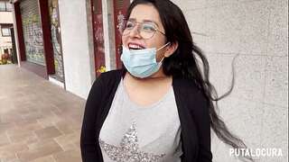 PutaLocura - Innocent big-boobed round Dessy caught finishing in very steaming hump