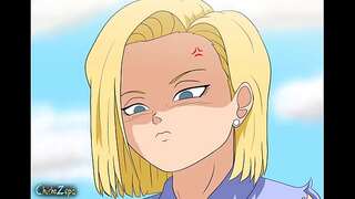 Android 18 has to hustle to pay off her debts.