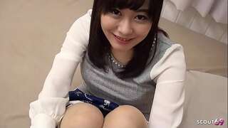 Asian Teen 18 First Time Creampie Fuck at Japan Uncensored JAV Casting Sex by senior Guy