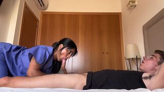 Big knocker nurse lets her patient jizz inside her in the hospital - Yasmina Khan - Brady Bud