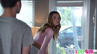 Stepbro wasnt going to take the blame of his bratty teenie stepsis