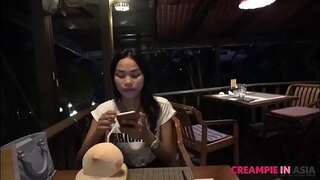 Teen Thai girl uncensored nut nectar creampie