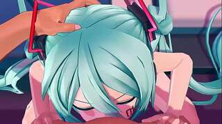 Miku blowjob (Animation made by nubilia)