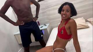 The married woman pulled out by the cuckold shagging with 2 males finished up cumming