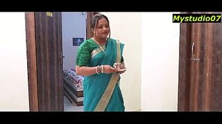 Indian wife having sex with husband's teacher! Hot Erotic porno
